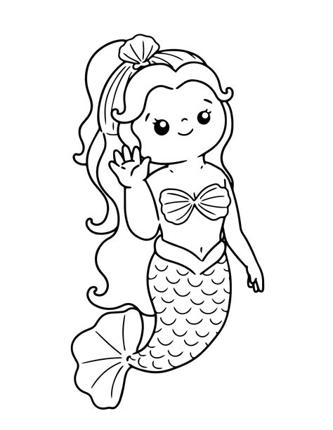 Coloring Pages Mermaid