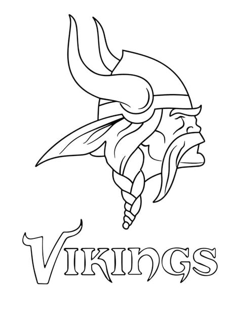 Coloring Pages Minnesota Vikings