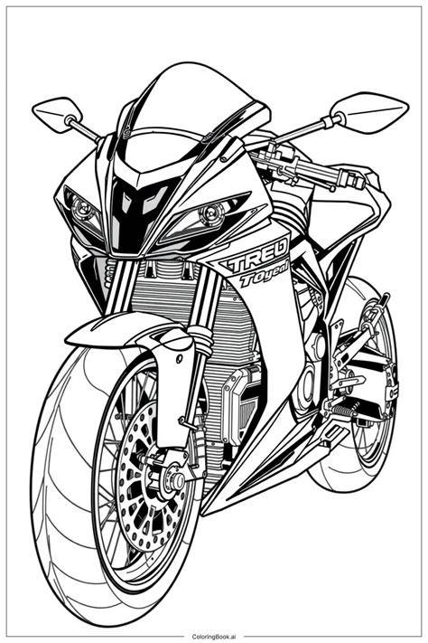 Coloring Pages Motorbike