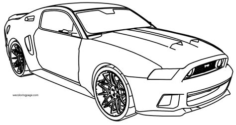 Coloring Pages Mustang Car