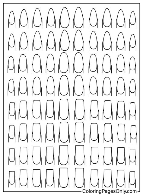 Coloring Pages Nails