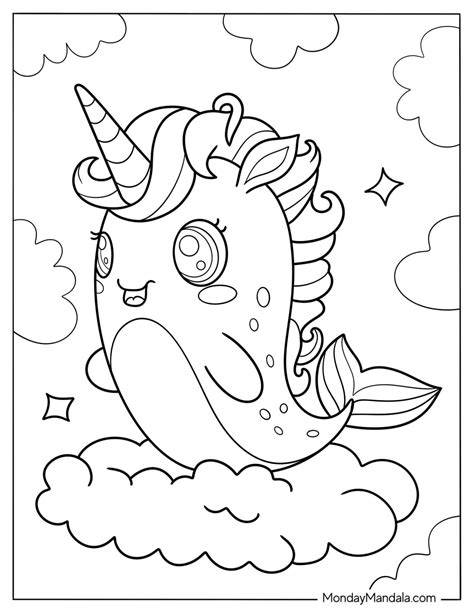 Coloring Pages Narwhal