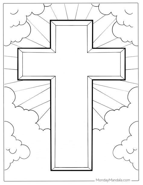 Coloring Pages Of A Cross