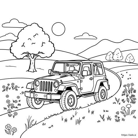 Coloring Pages Of A Jeep