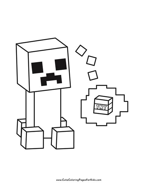 Coloring Pages Of A Minecraft