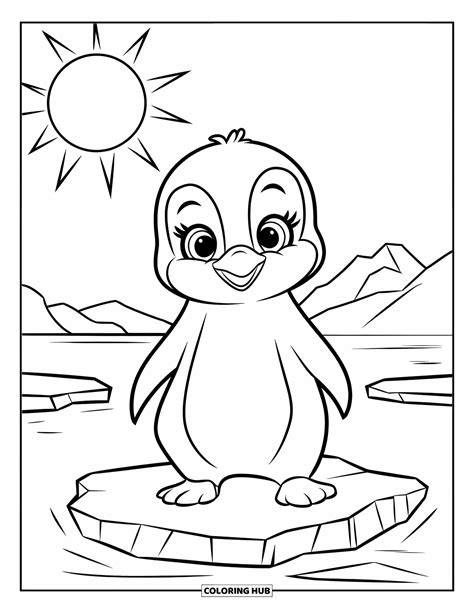Coloring Pages Of A Penguin