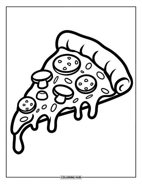 Coloring Pages Of A Pizza