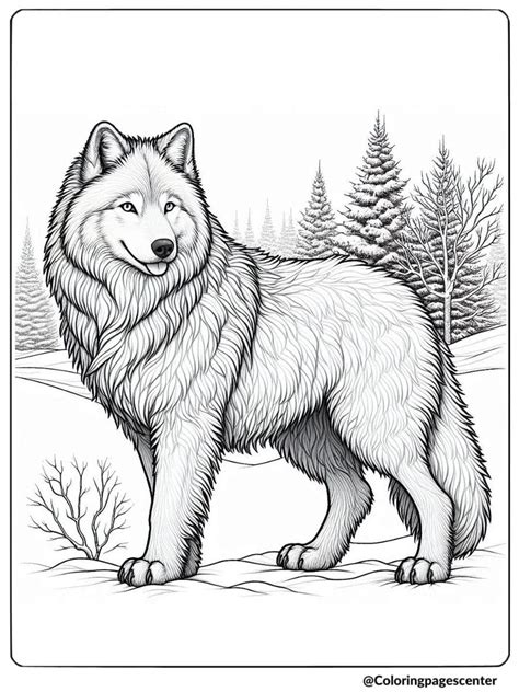 Coloring Pages Of A Wolf