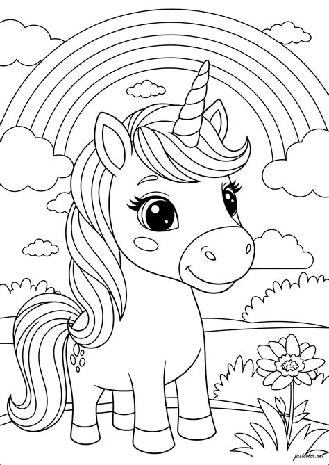 Coloring Pages Of Animals Unicorns