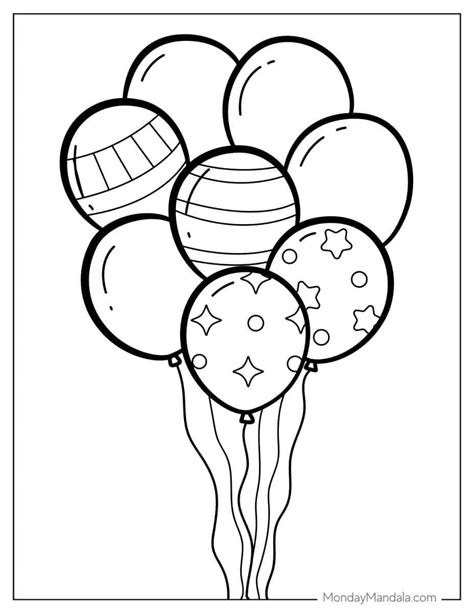 Coloring Pages Of Balloons
