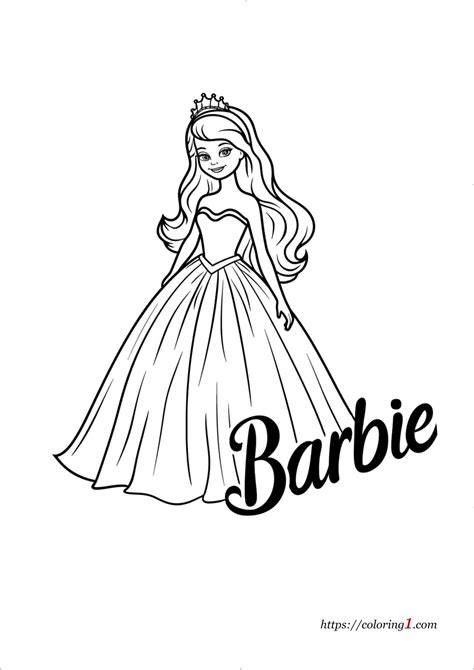 Coloring Pages Of Barbie Princess