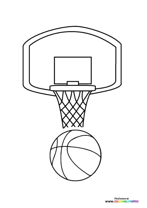 Coloring Pages Of Basketball