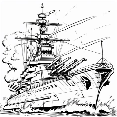 Coloring Pages Of Battleships