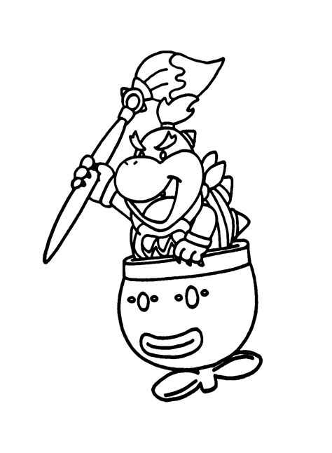 Coloring Pages Of Bowser Jr