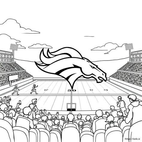 Coloring Pages Of Broncos