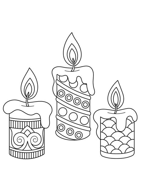 Coloring Pages Of Candles