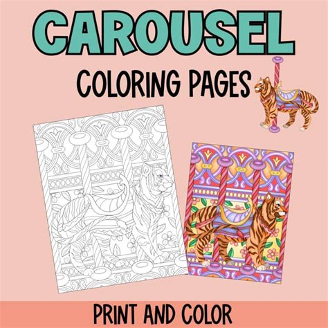 Coloring Pages Of Carousel Animals