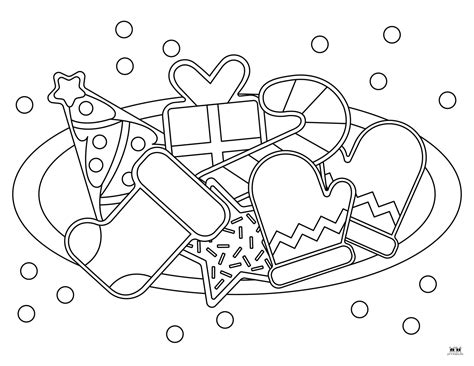Coloring Pages Of Christmas Cookies