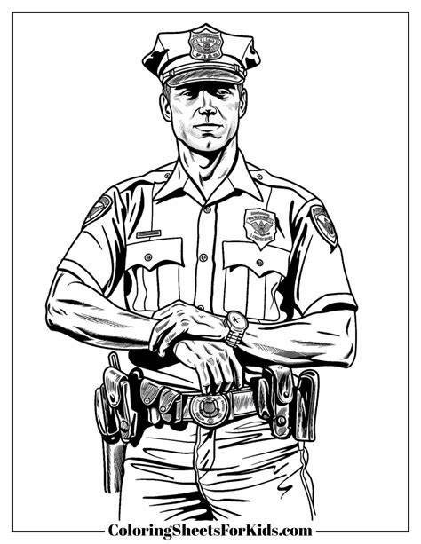 Coloring Pages Of Cops