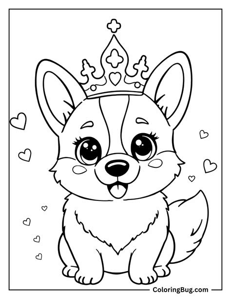 Coloring Pages Of Corgis