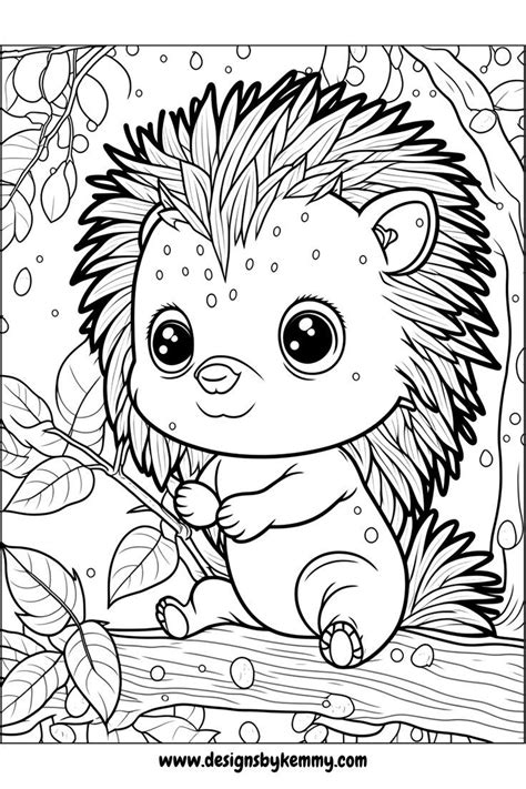 Coloring Pages Of Cute Animals For Adults