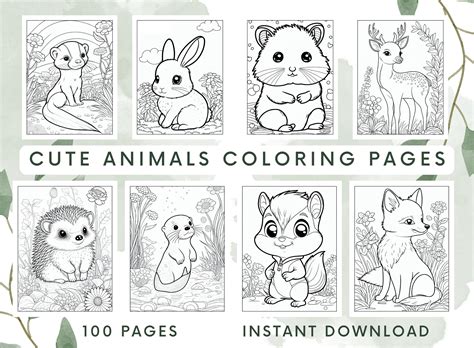 Coloring Pages Of Cute Animals To Print