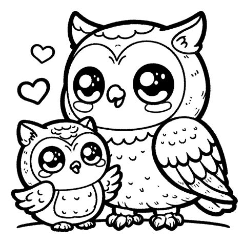 Coloring Pages Of Cute Owls
