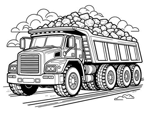 Coloring Pages Of Dump Trucks