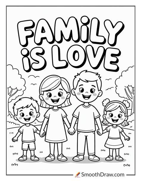 Coloring Pages Of Families