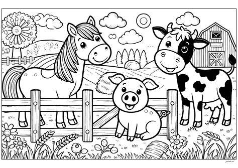 Coloring Pages Of Farms