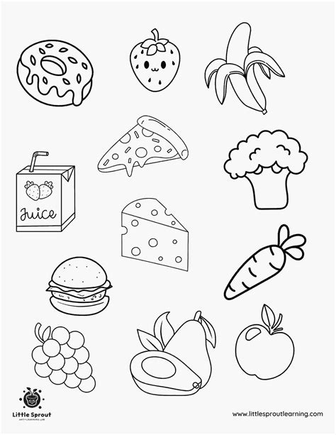 Coloring Pages Of Food