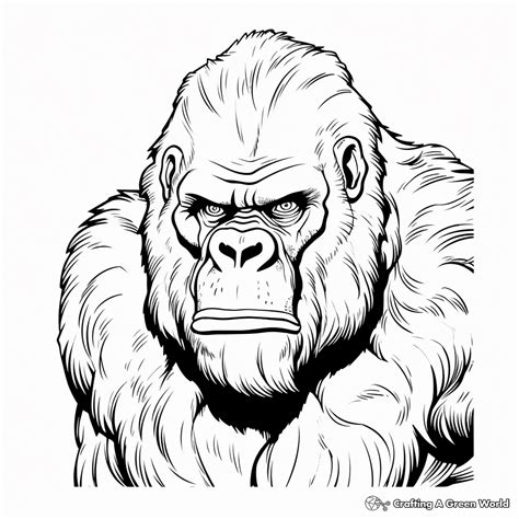 Coloring Pages Of Gorillas