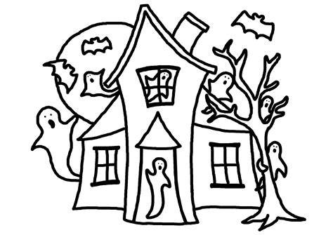 Coloring Pages Of Haunted Houses