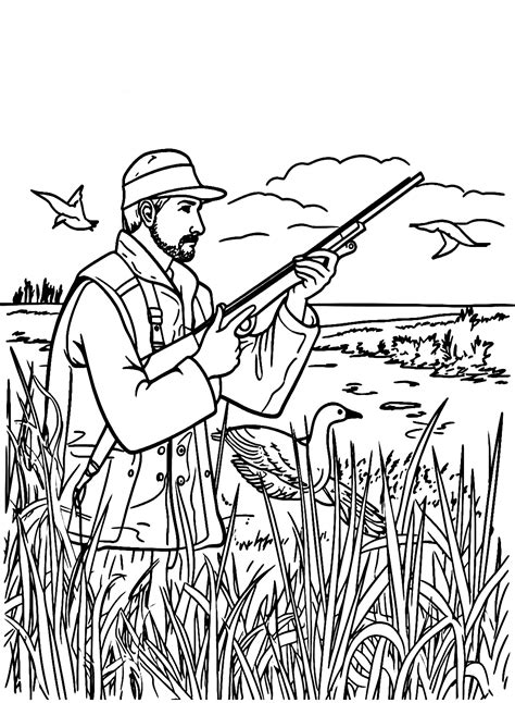 Coloring Pages Of Hunting