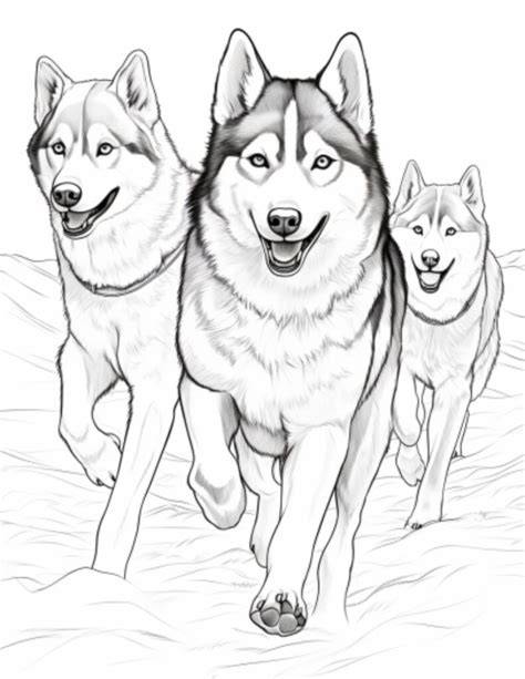 Coloring Pages Of Huskies