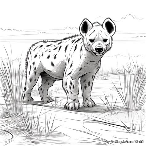 Coloring Pages Of Hyenas