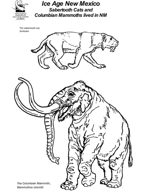 Coloring Pages Of Ice Age Animals