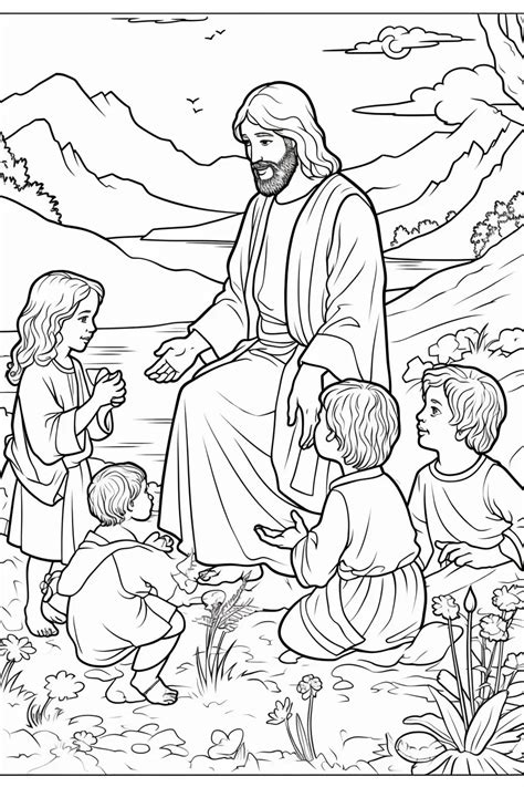 Coloring Pages Of Jesus