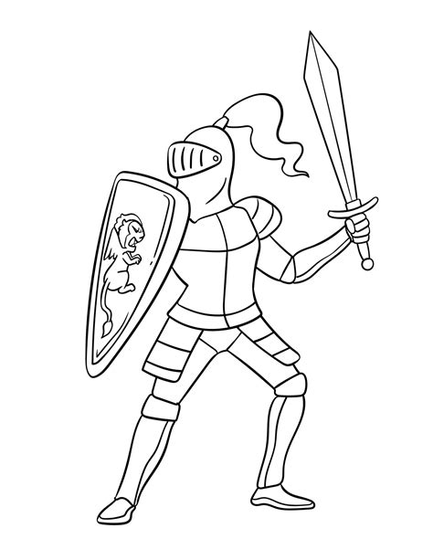 Coloring Pages Of Knights