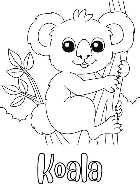 Coloring Pages Of Koala Bears