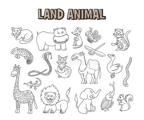 Coloring Pages Of Land Animals