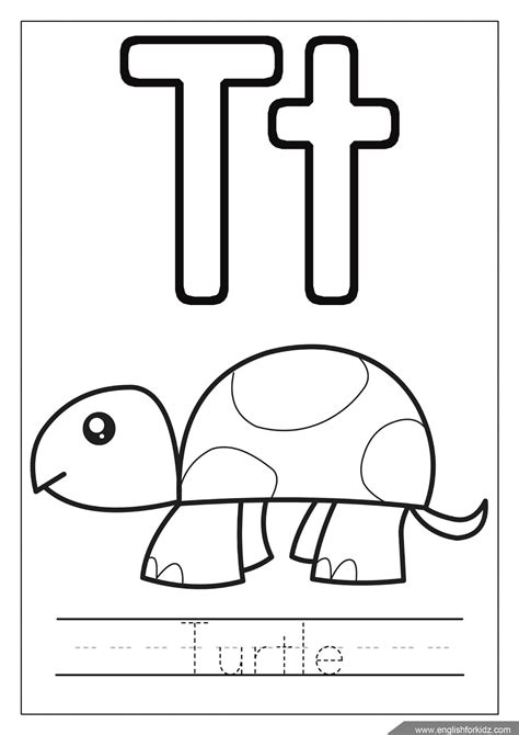 Coloring Pages Of Letter T