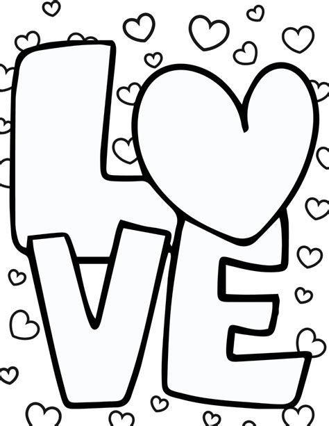 Coloring Pages Of Love