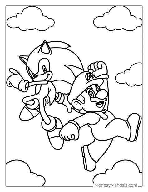 Coloring Pages Of Mario And Sonic