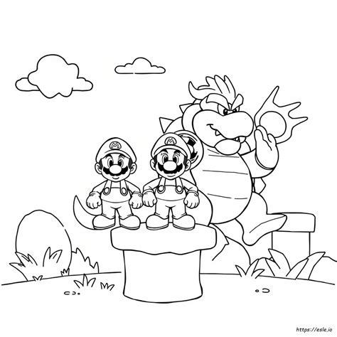 Coloring Pages Of Mario Brothers