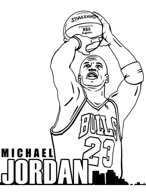 Coloring Pages Of Michael Jordan