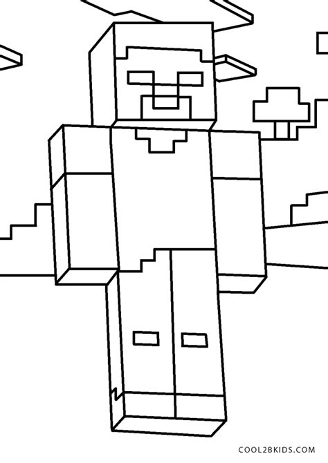 Coloring Pages Of Minecraft Herobrine