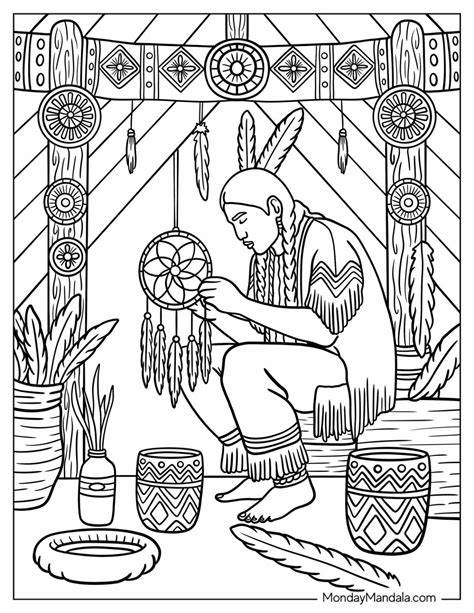 Coloring Pages Of Native American Indians