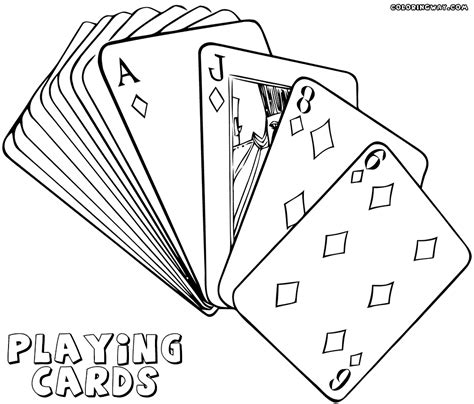 Coloring Pages Of Playing Cards