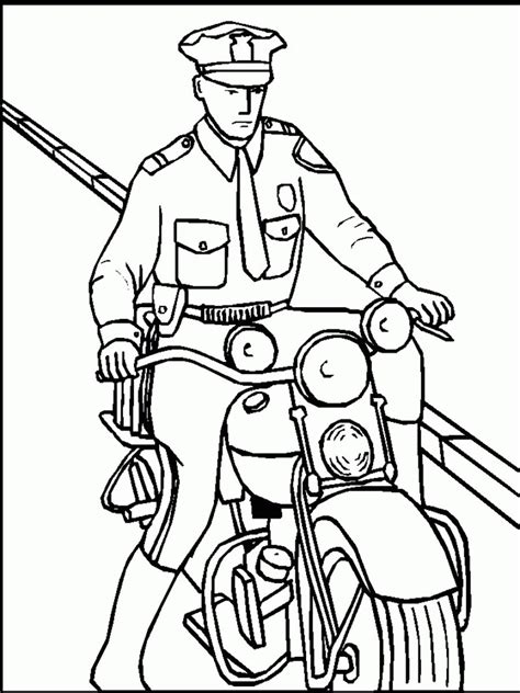 Coloring Pages Of Policeman